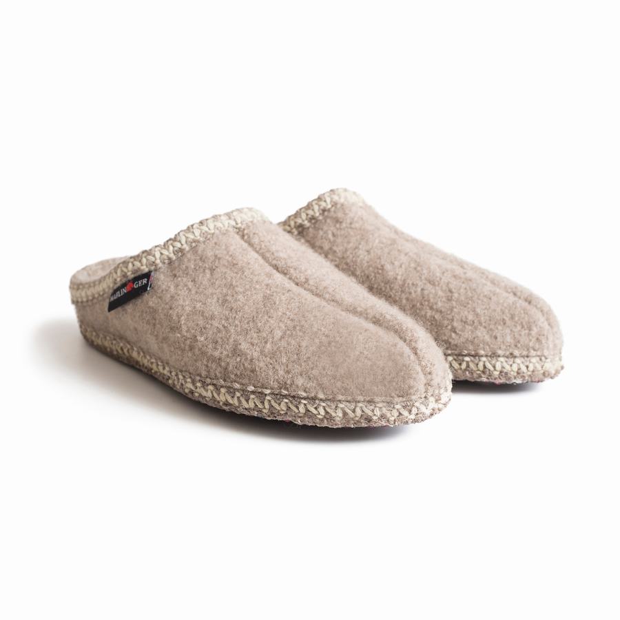 Chaussons à semelle souple Haflinger As Homme Beige | TCN7540PE