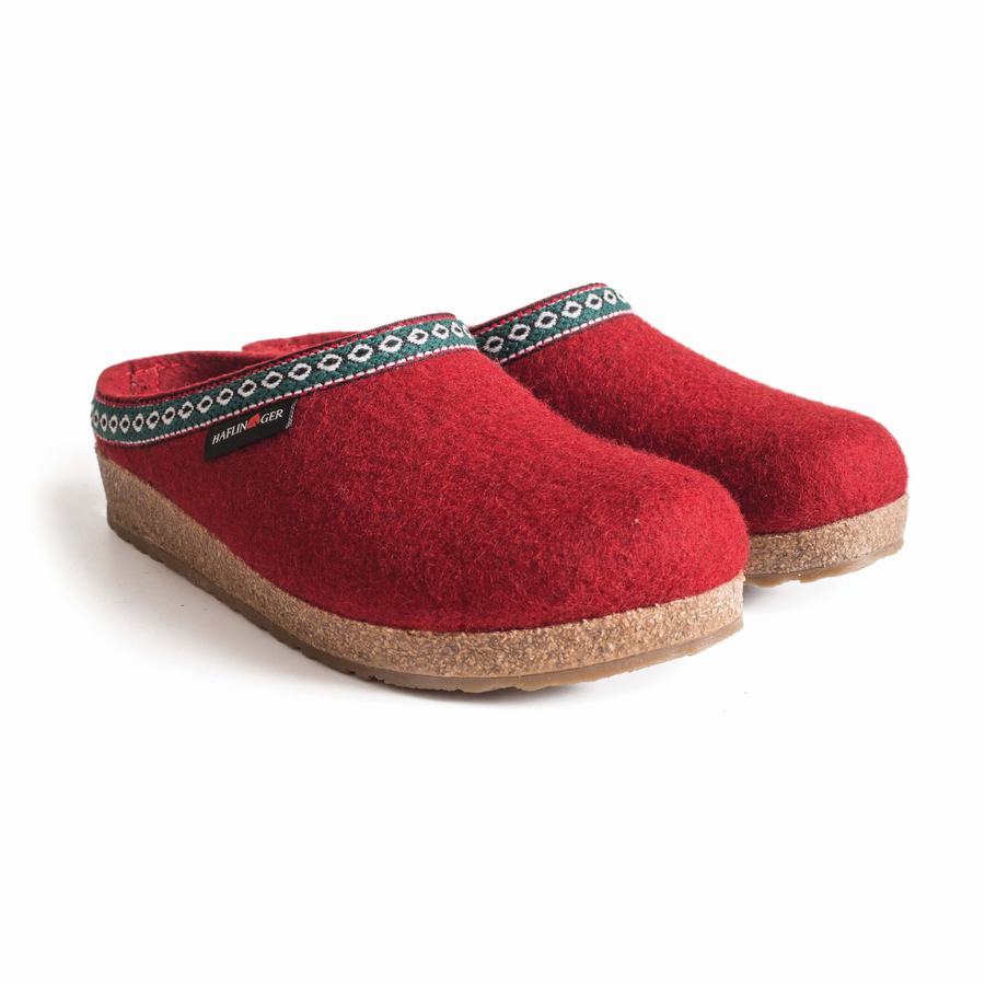 Sabots Haflinger Gz Femme Rouge | MVN7966YK