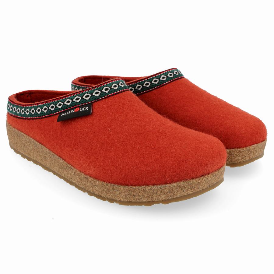 Sabots Haflinger Gz Homme Rouge | OCE9688IH