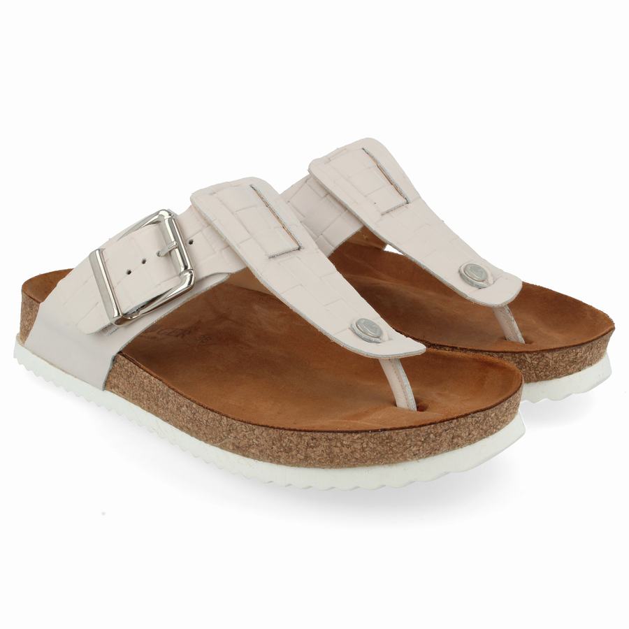 Sandales Haflinger Cora Femme Blanche | KJR9467MX