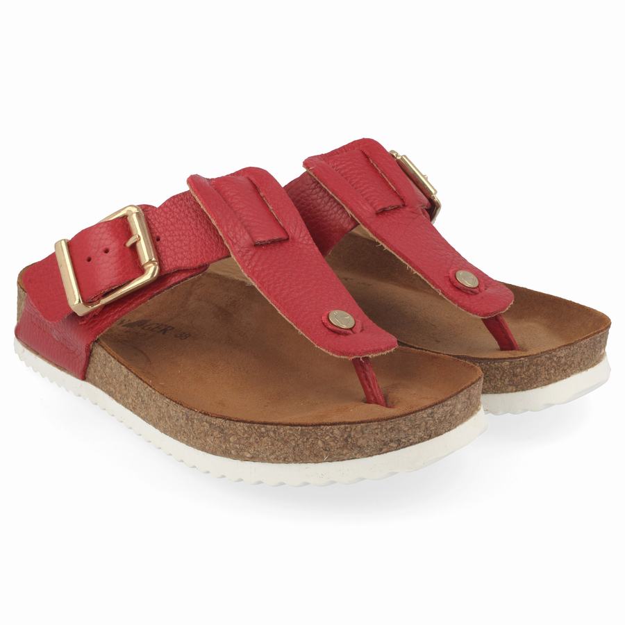 Sandales Haflinger Cora Femme Rouge | VJB3774EY