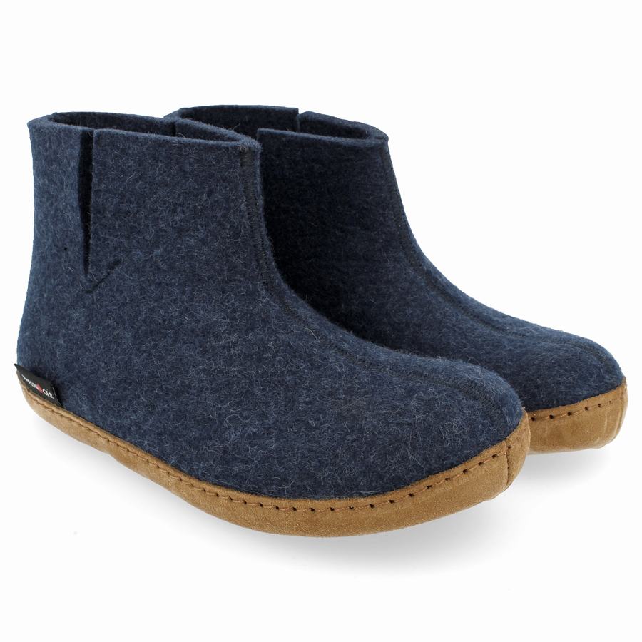 Bottes Haflinger Emils Femme Bleu Foncé | EPR6413AQ