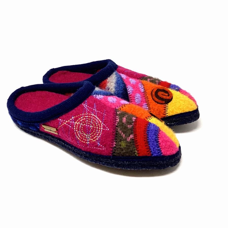 Chaussons Novelty Haflinger Calypso Femme Multicolore | FIA8816IG