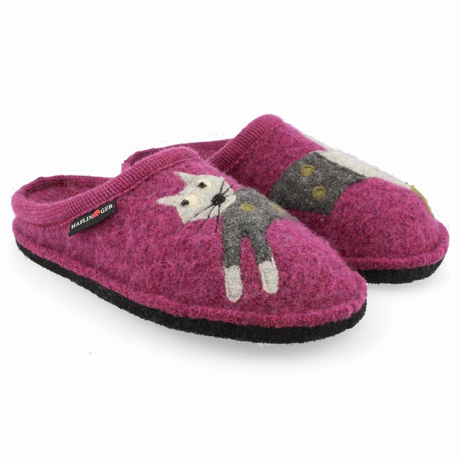 Chaussons Novelty Haflinger Cucho Femme Violette | PBP8324OT