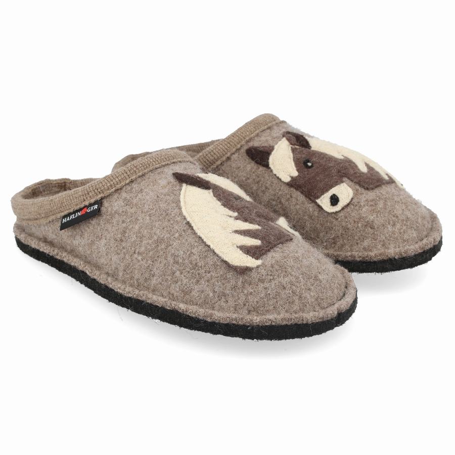 Chaussons Novelty Haflinger Poni Homme Marron | BVZ2630KB