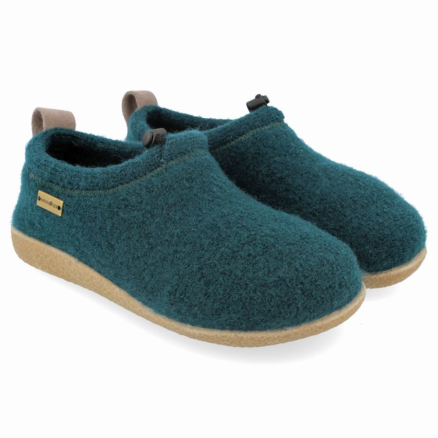 Chaussons à semelle souple Haflinger Guido Femme Vert | DPZ9250XZ