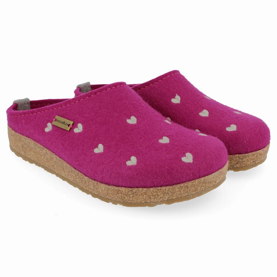 Sabots Haflinger Cuoricini Femme Violette | BTN2914UV