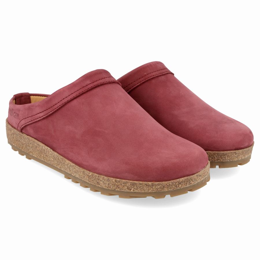 Sabots Haflinger Malmo Femme Rose Rouge | OAB2644OM