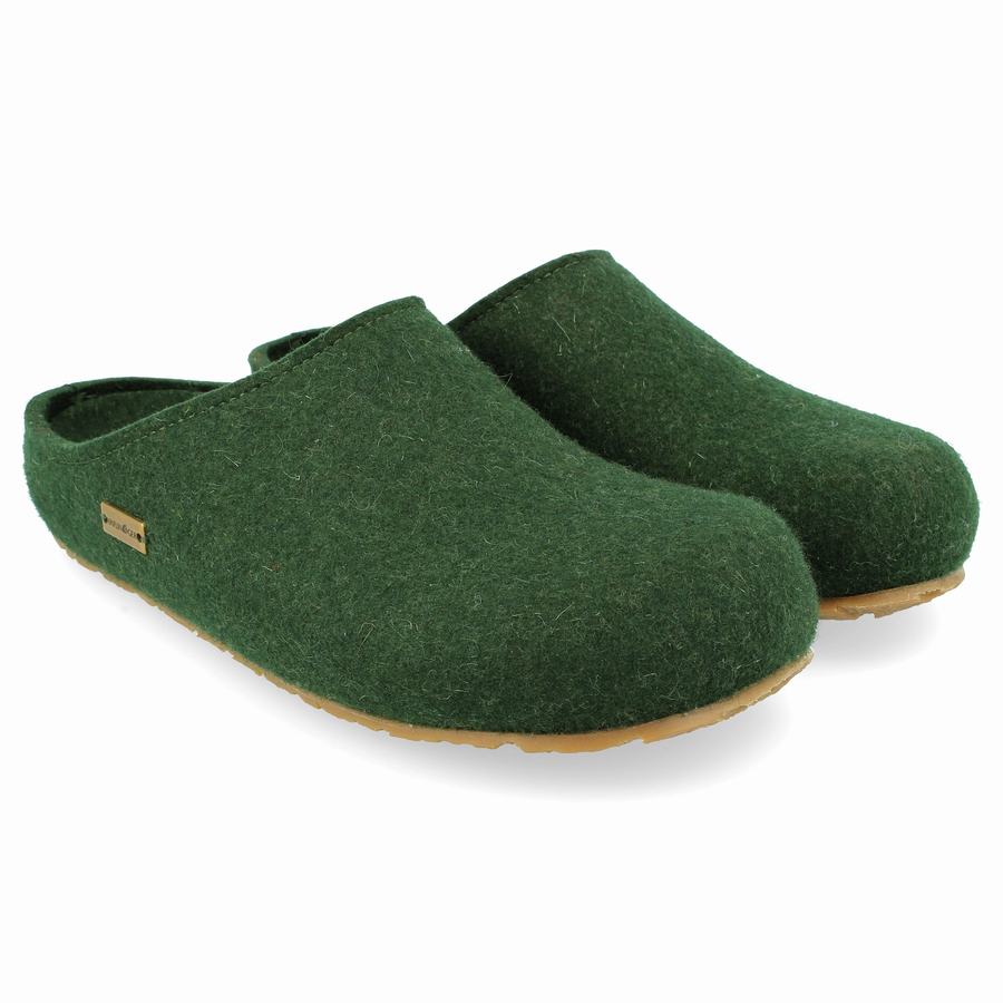 Sabots Haflinger Michl Femme Vert | PKH1535CA