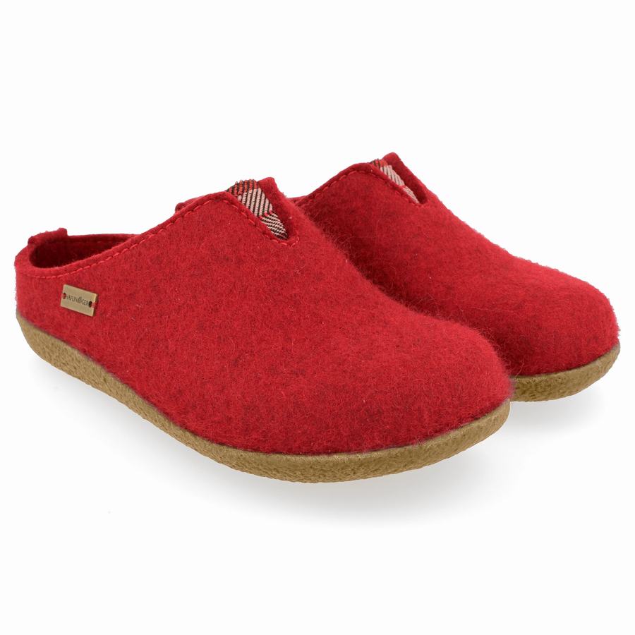 Sabots Haflinger Visby Femme Rouge | ZWR9985SQ