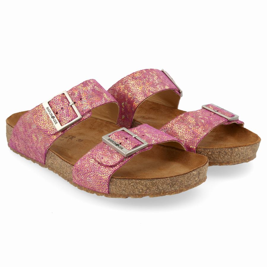 Sandales Haflinger Andrea Femme Rose Doré | LUI7671PZ