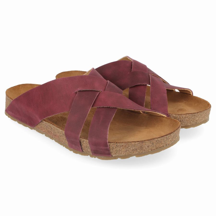 Sandales Haflinger Bo Femme Rouge Foncé | UJK4143VL