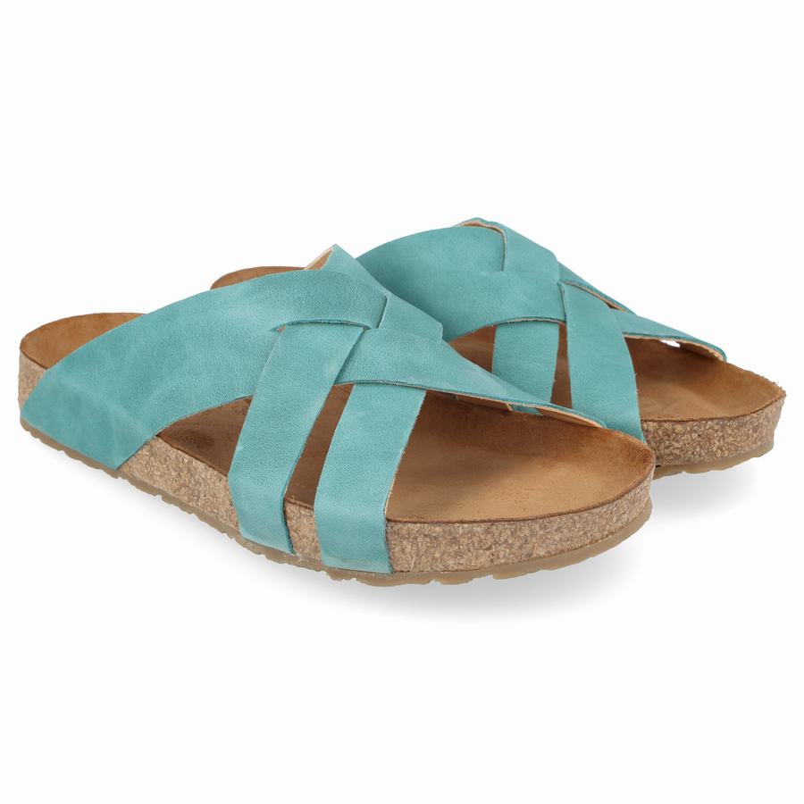 Sandales Haflinger Bo Femme Turquoise Clair | GLT6217EZ